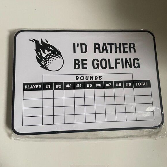 I’d Rather Be Golfing Dry Erase Scoreboard - Picture 1 of 9